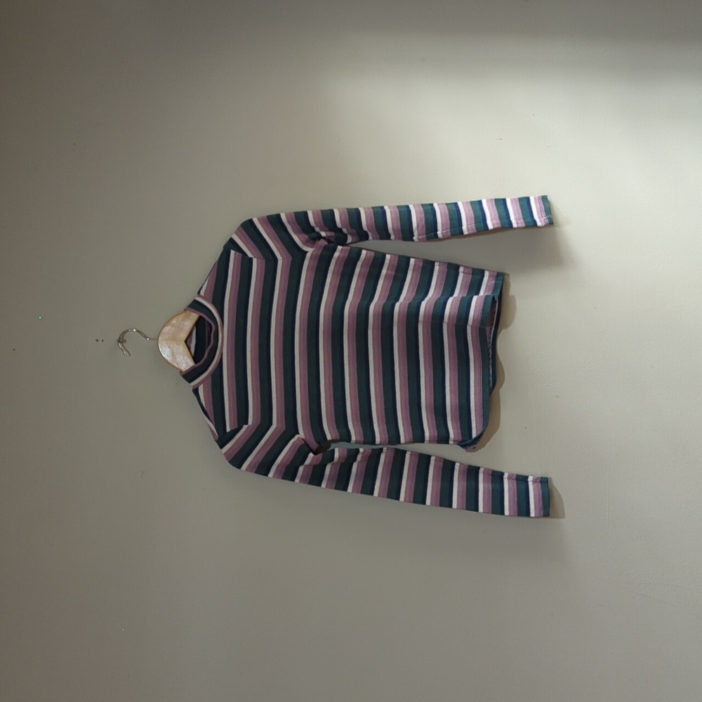 ae striped long sleeved thermal tee